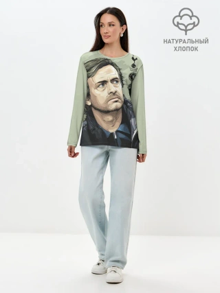 Лонгслив женский. Хлопок / Жозе Моуринью