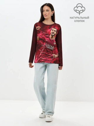 Лонгслив женский. Хлопок / Генрих Мхитарян