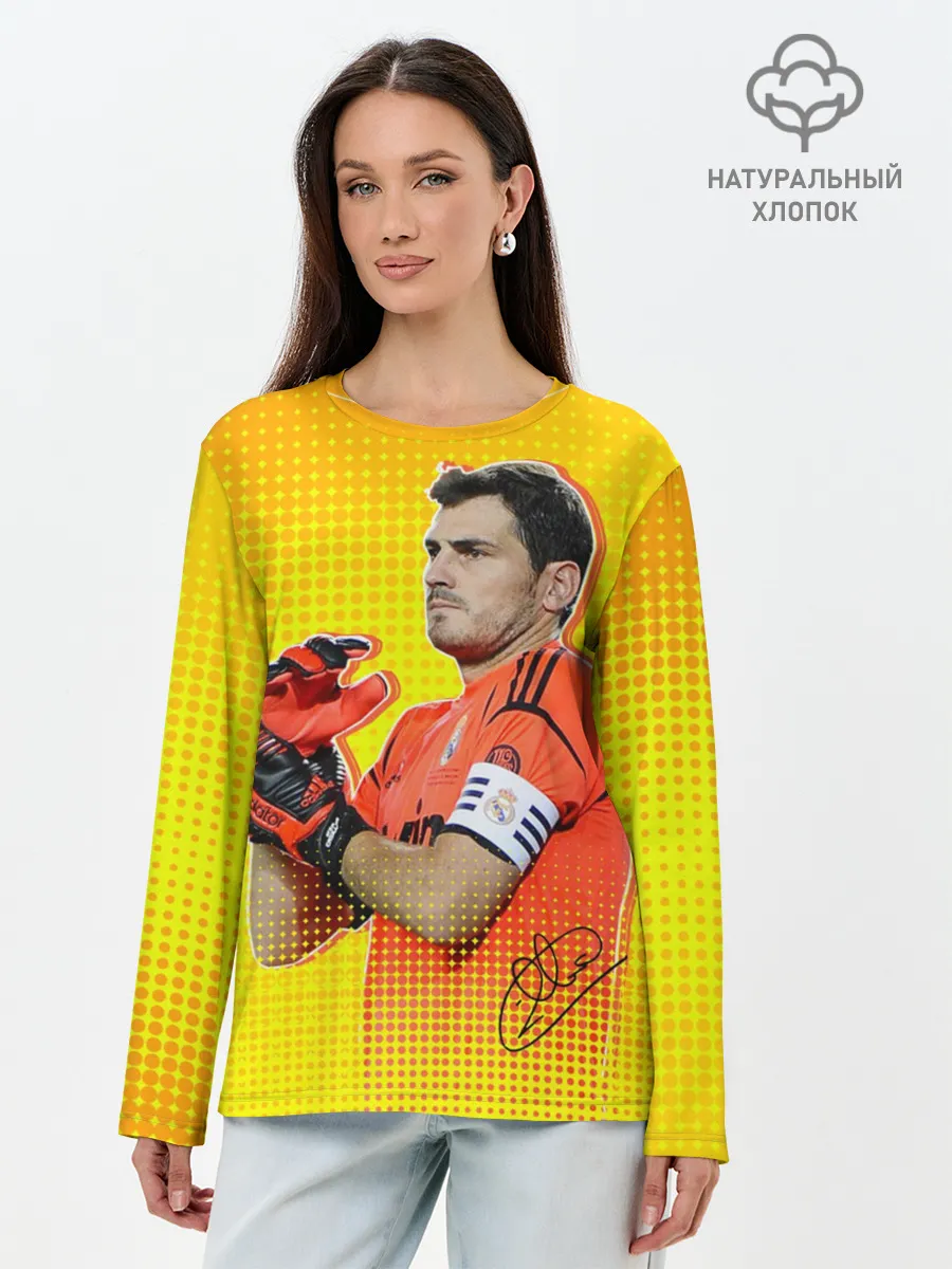 Лонгслив женский. Хлопок / Iker Casillas