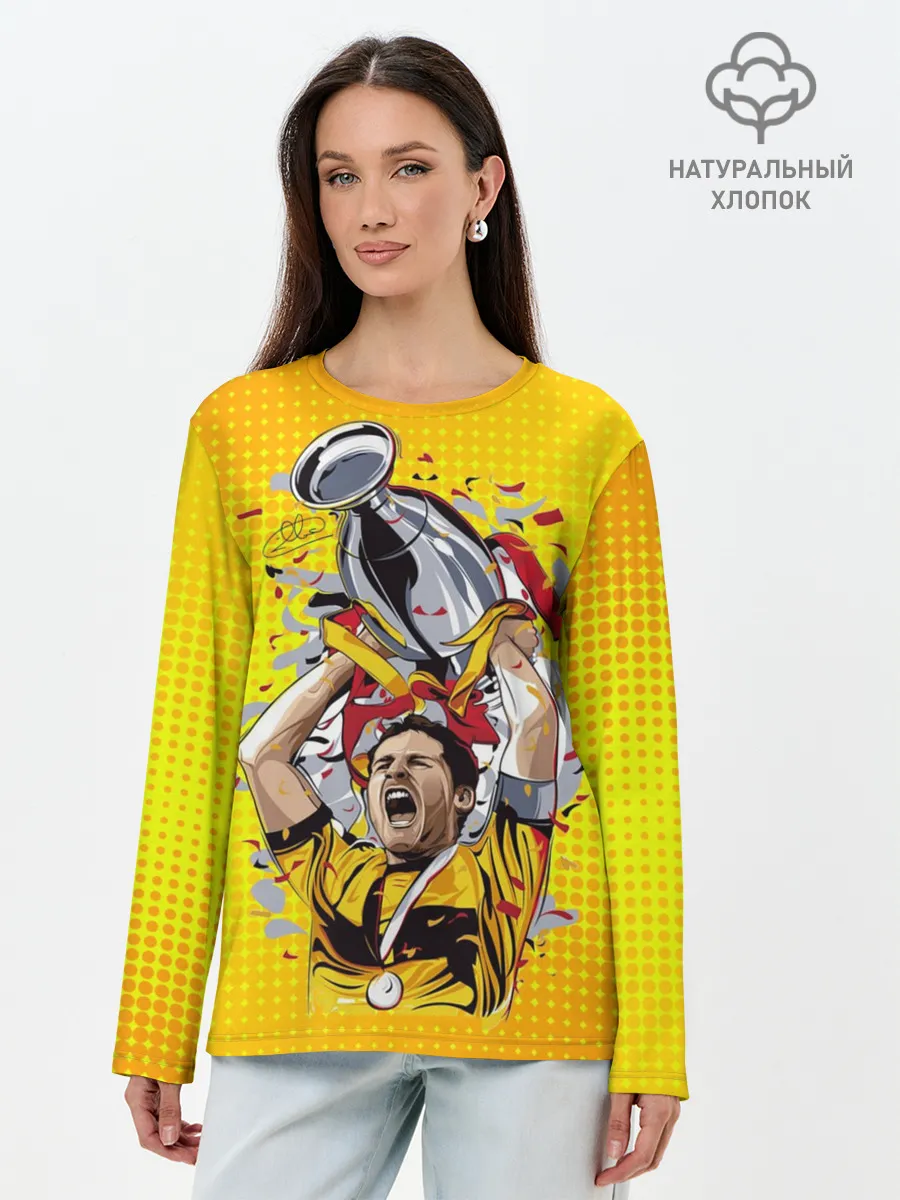 Лонгслив женский. Хлопок / Iker Casillas