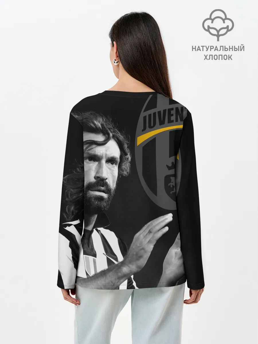 Лонгслив женский. Хлопок / Андреа Пирло