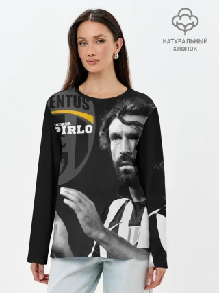 Лонгслив женский. Хлопок / Андреа Пирло