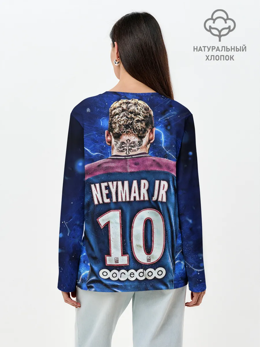 Лонгслив женский. Хлопок / Неймар младший