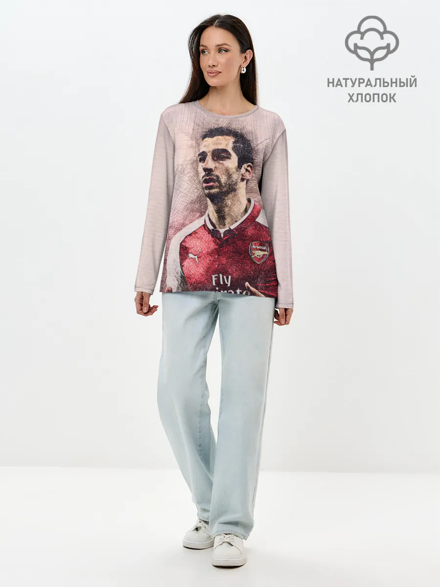 Лонгслив женский. Хлопок / Генрих Мхитарян