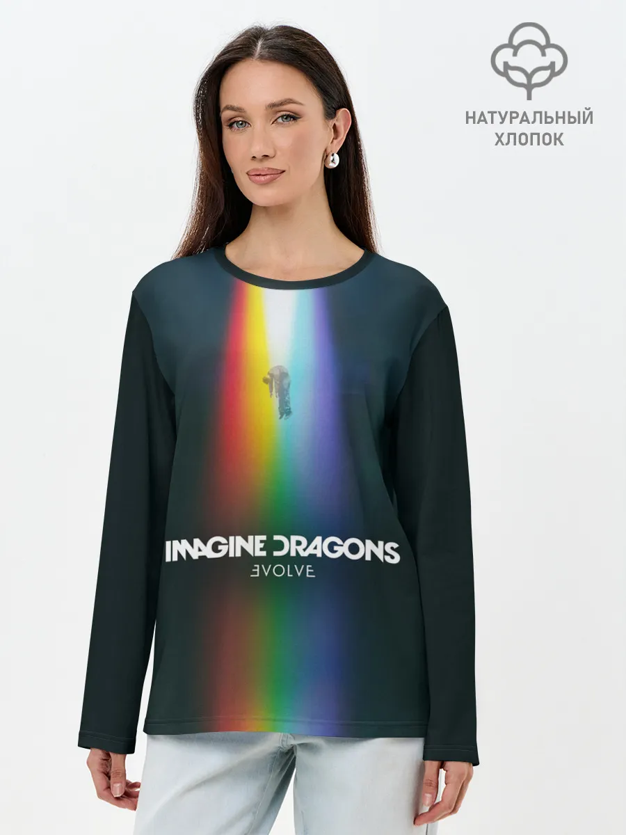 Лонгслив женский. Хлопок / Imagine Dragons: Evolve