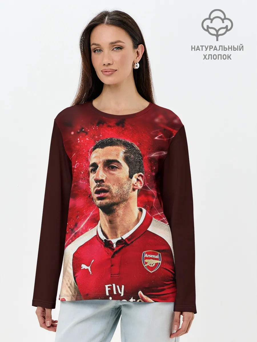 Лонгслив женский. Хлопок / Генрих Мхитарян