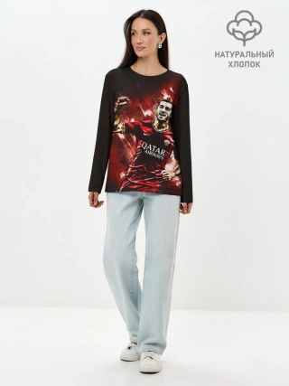 Лонгслив женский. Хлопок / Генрих Мхитарян Футбол