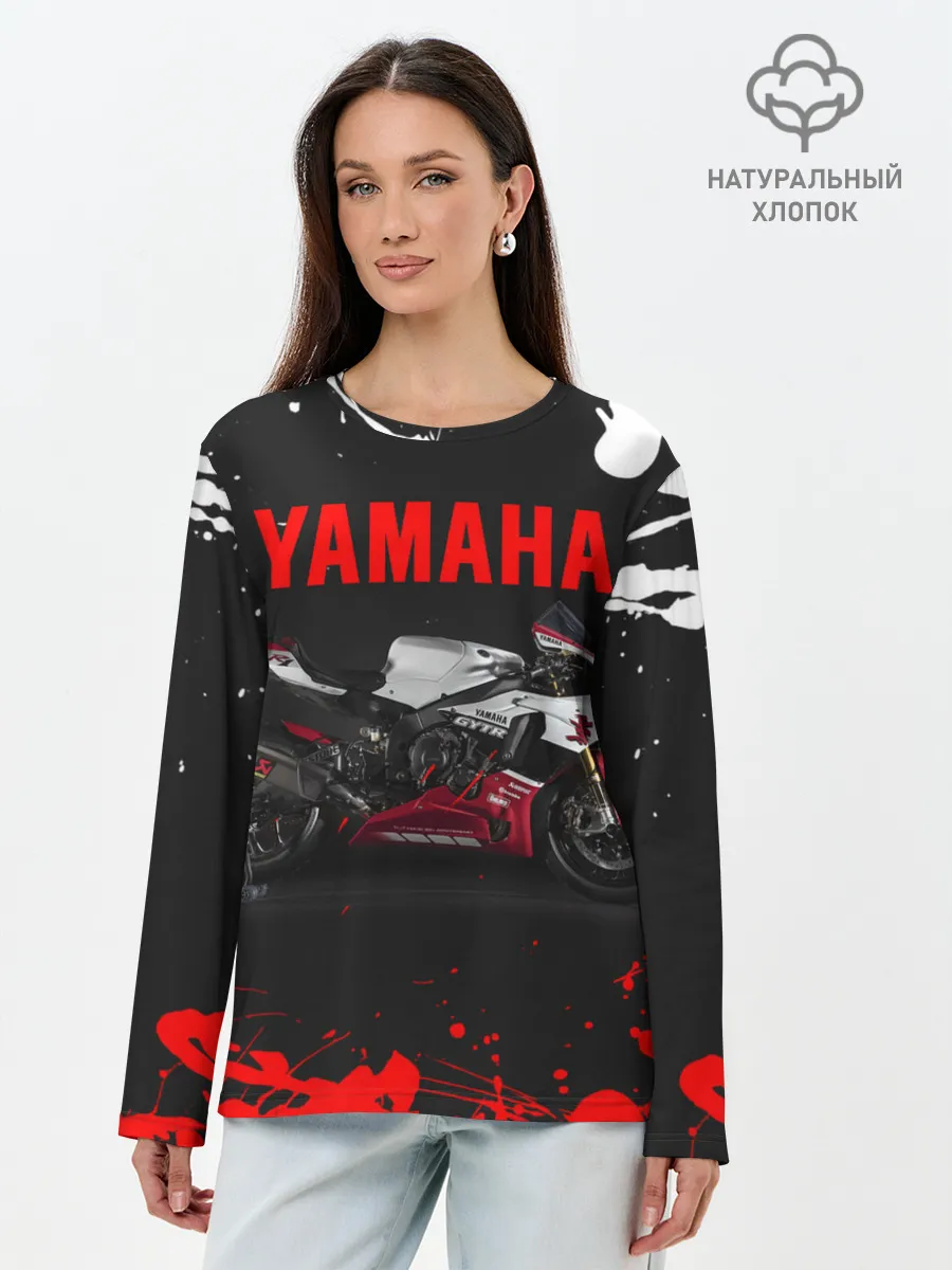 Лонгслив женский. Хлопок / YAMAHA [004]