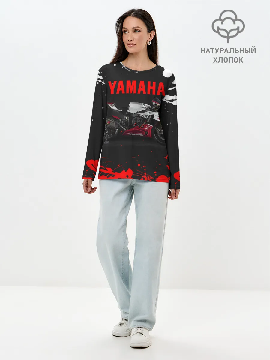 Лонгслив женский. Хлопок / YAMAHA [004]