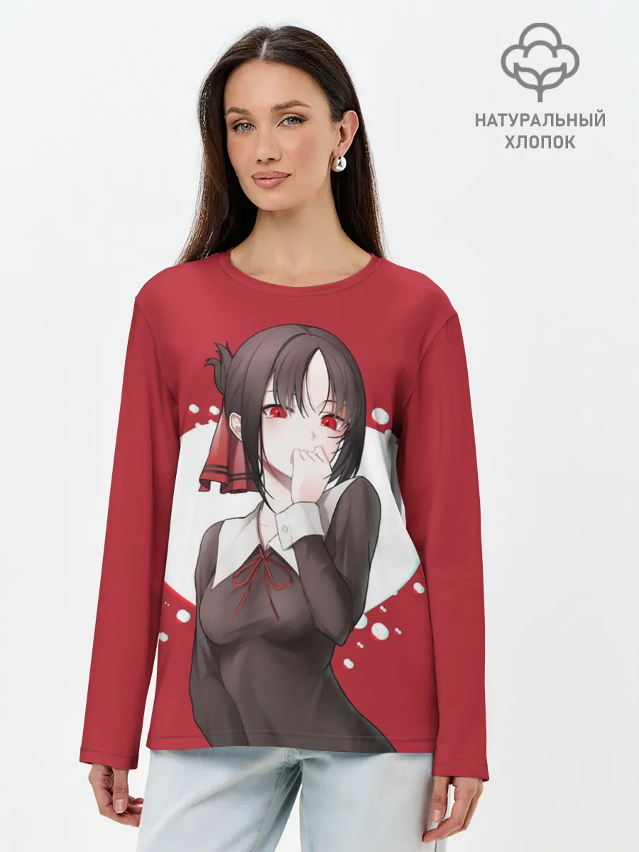 Лонгслив женский. Хлопок / Kaguya Love