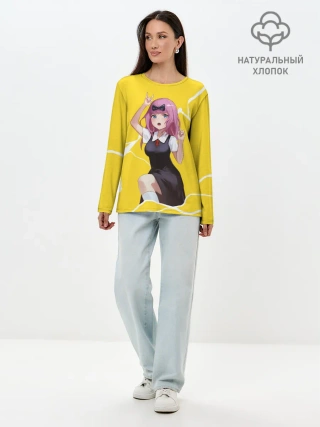 Лонгслив женский. Хлопок / Chika Chika
