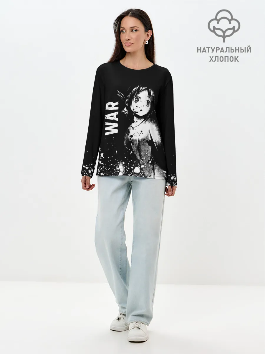 Лонгслив женский. Хлопок / War