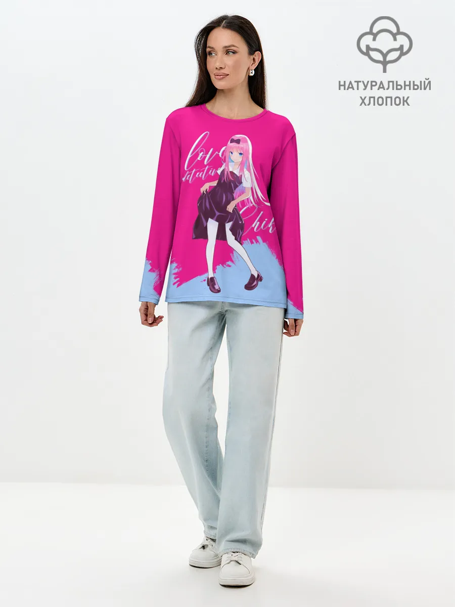 Лонгслив женский. Хлопок / Love detective Chika