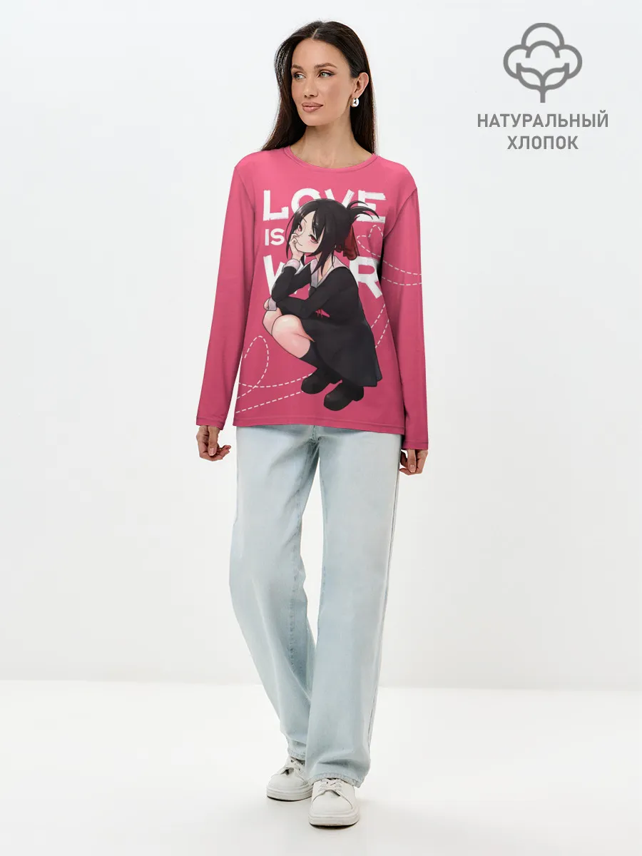 Лонгслив женский. Хлопок / Love is war