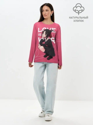 Лонгслив женский. Хлопок / Love is war