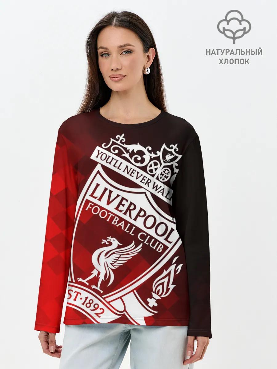 Лонгслив женский. Хлопок / LIVERPOOL / ЛИВЕРПУЛЬ