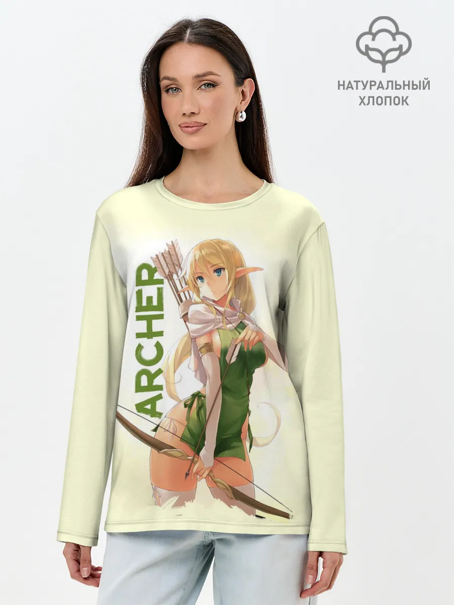 Лонгслив женский. Хлопок / Archer