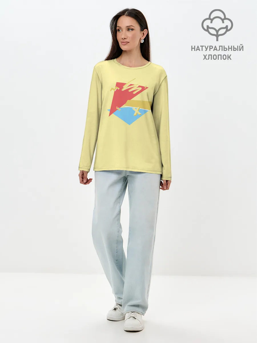 Лонгслив женский. Хлопок / ПросТой РисуНок