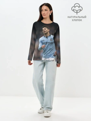 Лонгслив женский. Хлопок / Серхио Агуэро