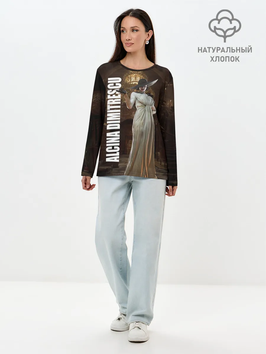 Лонгслив женский. Хлопок / Леди Альсина Димитреску