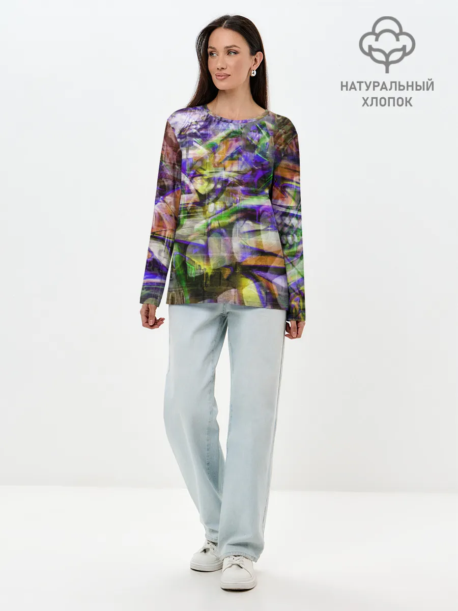 Лонгслив женский. Хлопок / Graffiti Art