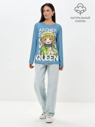 Лонгслив женский. Хлопок / Elf Queen