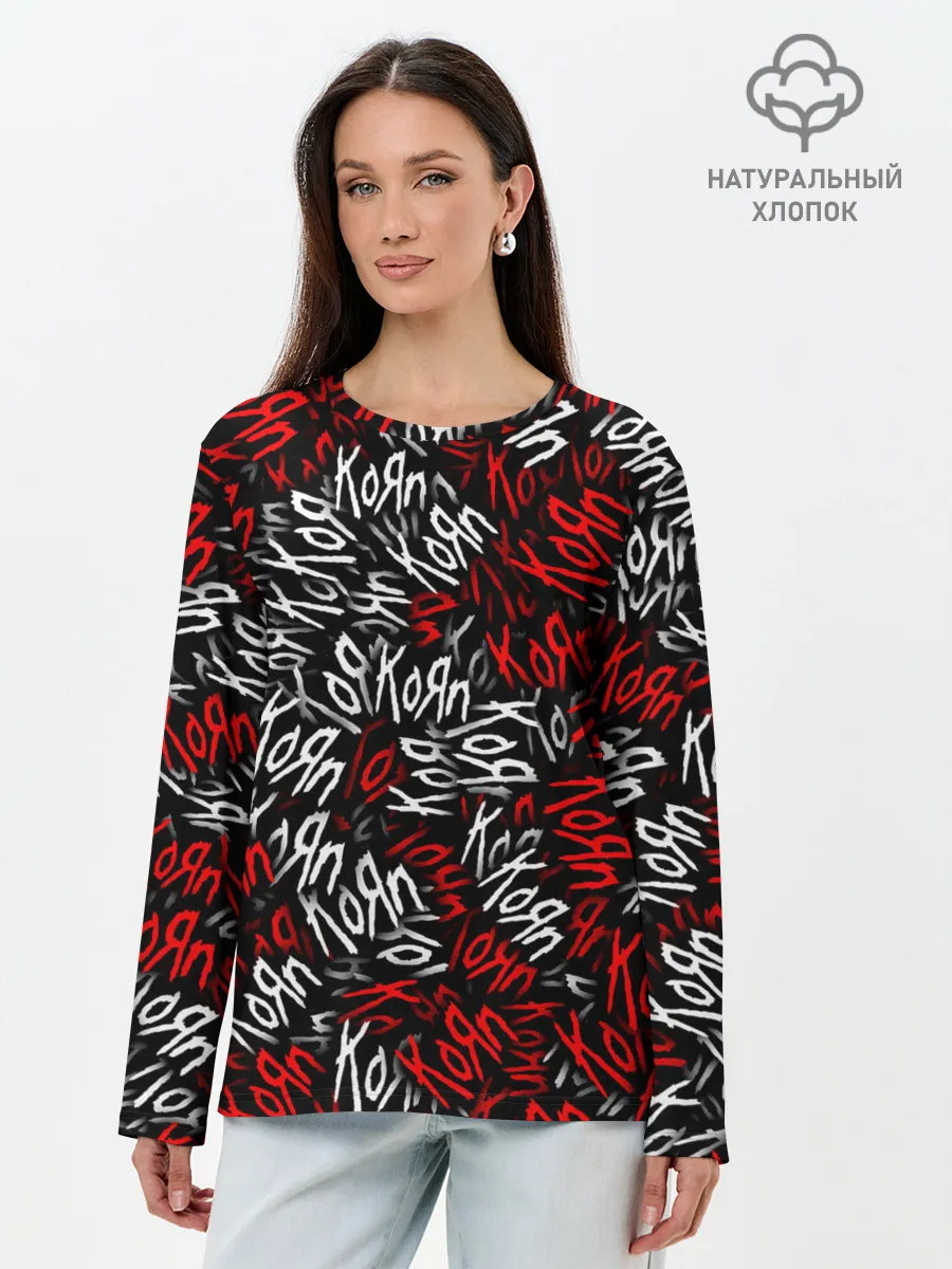 Лонгслив женский. Хлопок / KoЯn KoЯn KoЯn...