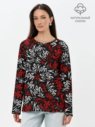 Лонгслив женский. Хлопок / KoЯn KoЯn KoЯn...