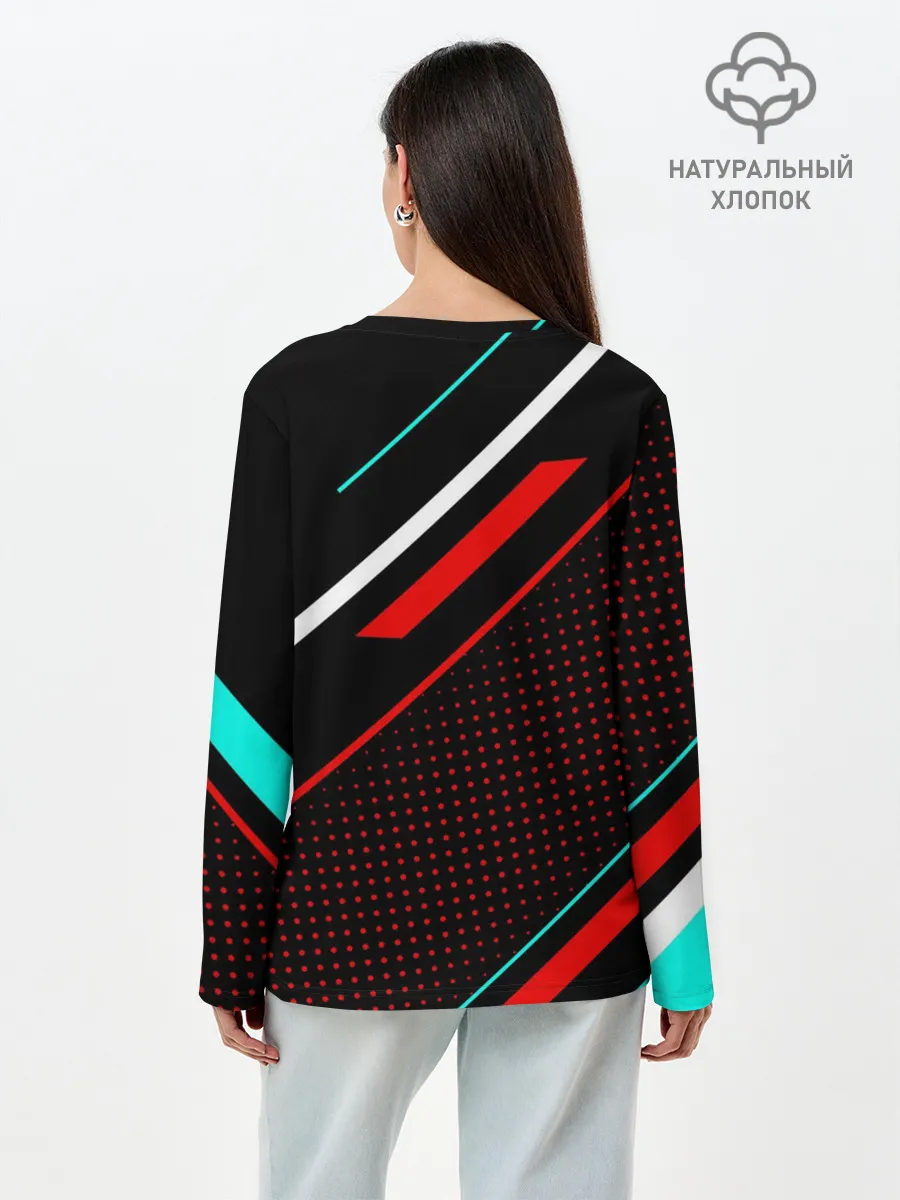 Лонгслив женский. Хлопок / LIVERPOOL / ЛИВЕРПУЛЬ / СПОРТ