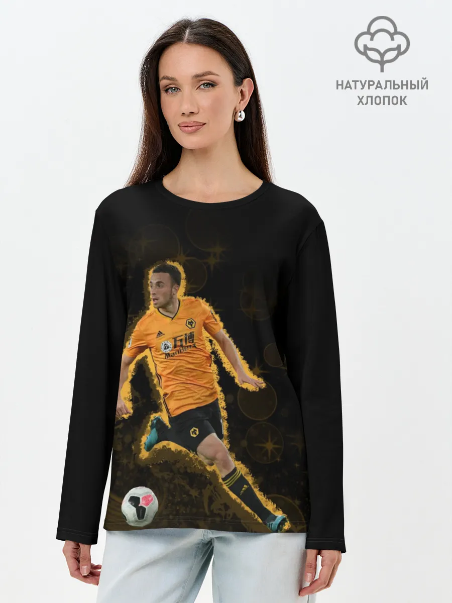 Лонгслив женский. Хлопок / Диогу Жота