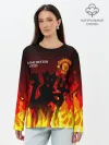 Лонгслив женский. Хлопок / MANCHESTER UNITED / ДЬЯВОЛ