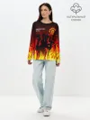 Лонгслив женский. Хлопок / MANCHESTER UNITED / ДЬЯВОЛ
