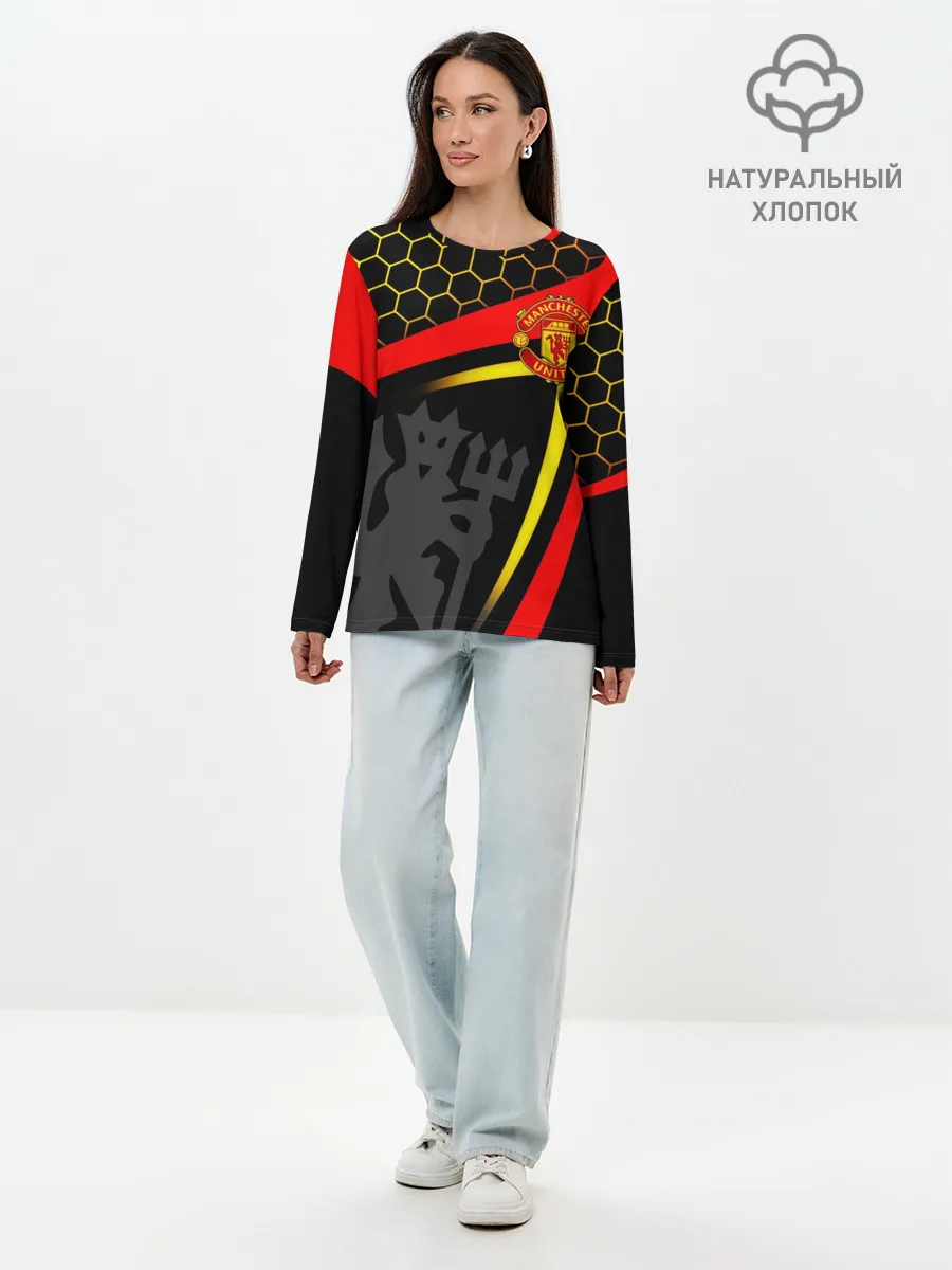 Лонгслив женский. Хлопок / МАНЧЕСТЕР / MANCHESTER / SPORT