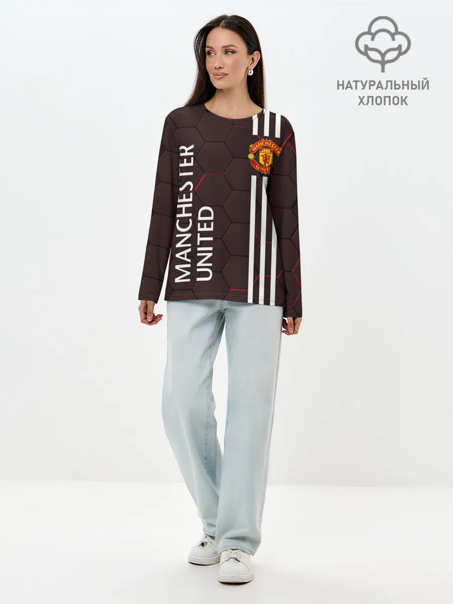Лонгслив женский. Хлопок / МАНЧЕСТЕР / MANCHESTER / ПЛИТЫ