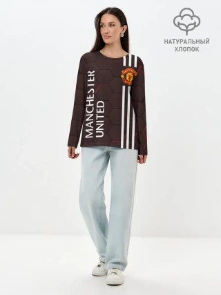 Лонгслив женский. Хлопок / МАНЧЕСТЕР / MANCHESTER / ПЛИТЫ