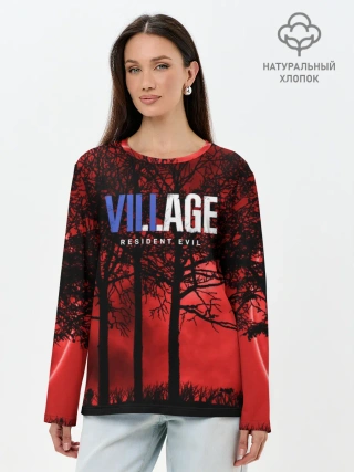 Лонгслив женский. Хлопок / Resident Evil Village