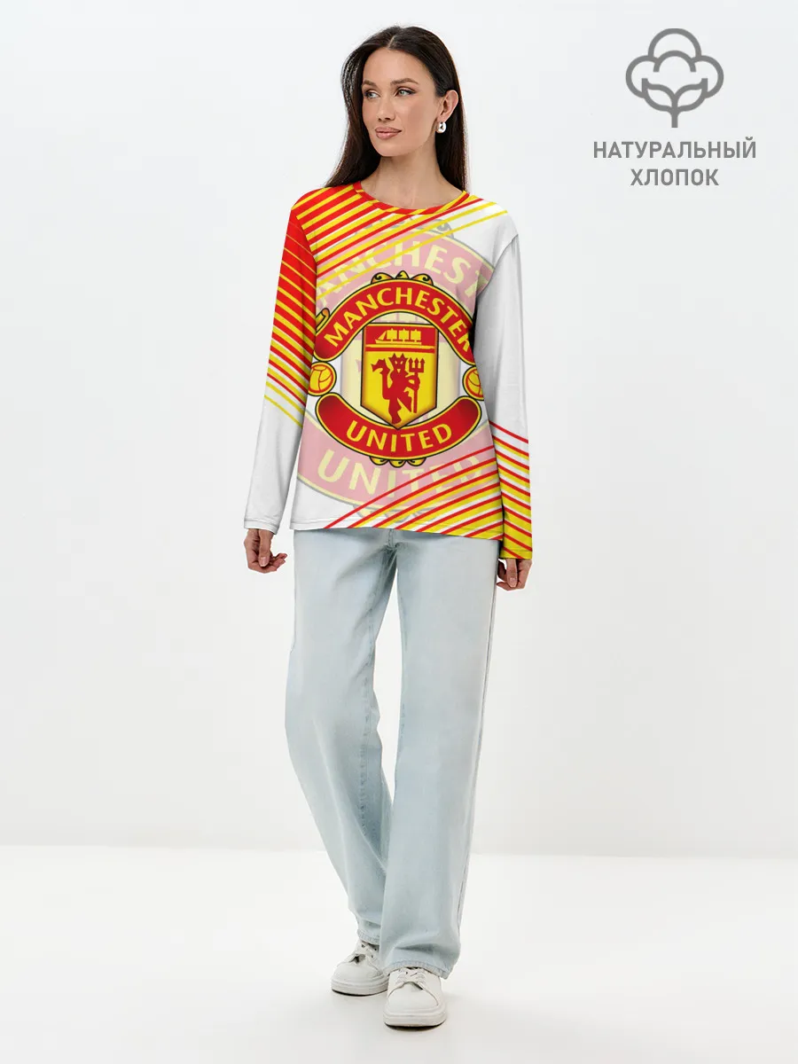 Лонгслив женский. Хлопок / МАНЧЕСТЕР / MANCHESTER / SPORT