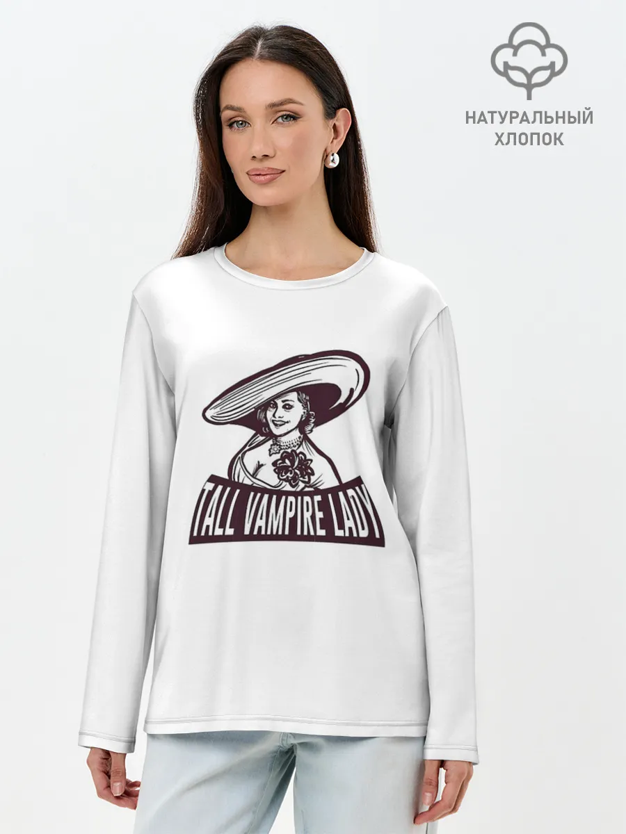 Лонгслив женский. Хлопок / Tall Vampire Lady