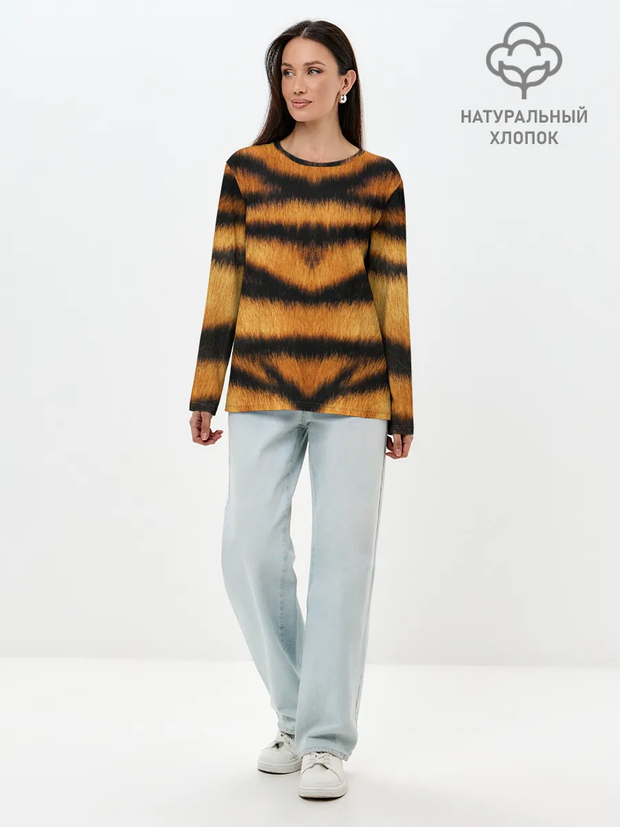 Лонгслив женский. Хлопок / Tiger Wool