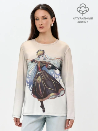Лонгслив женский. Хлопок / Танец Альтаира