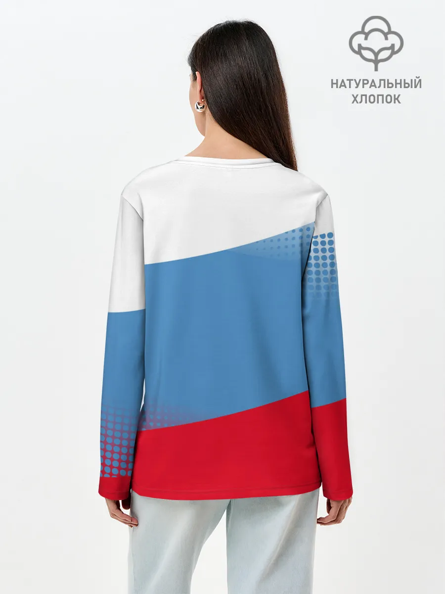 Лонгслив женский. Хлопок / Русский хоккей