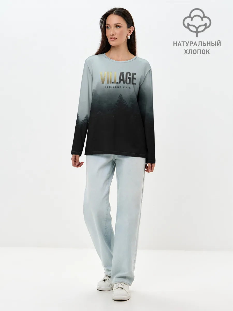 Лонгслив женский. Хлопок / Resident Evil Village