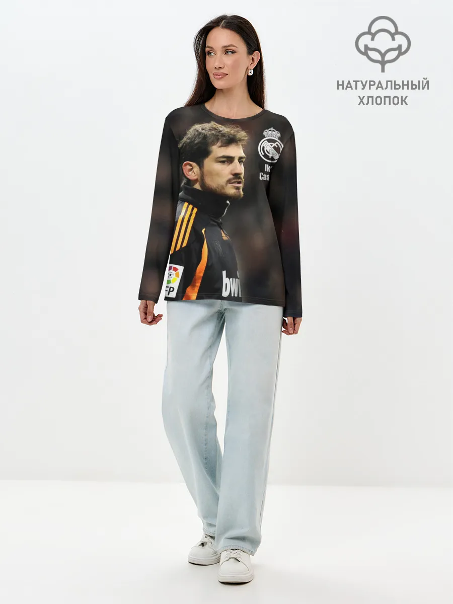 Лонгслив женский. Хлопок / Икер Касильяс