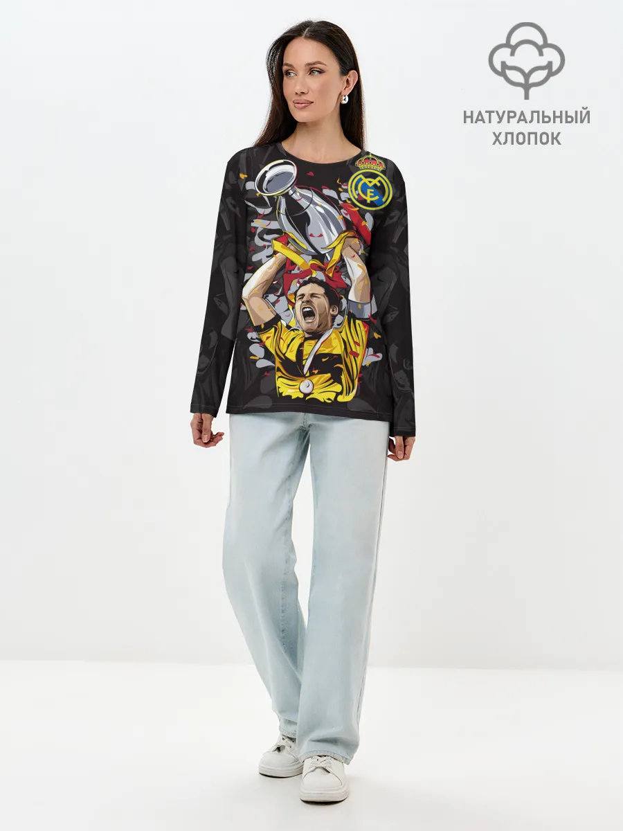 Лонгслив женский. Хлопок / Икер Касильяс