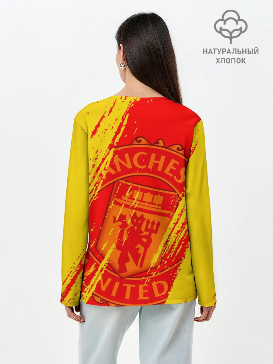 Лонгслив женский. Хлопок / МАНЧЕСТЕР / MANCHESTER UNITED