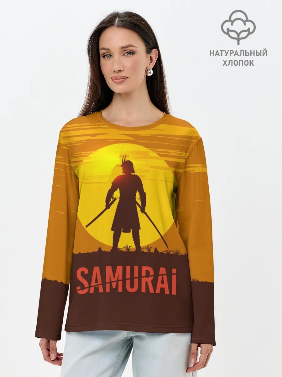Лонгслив женский. Хлопок / САМУРАЙ