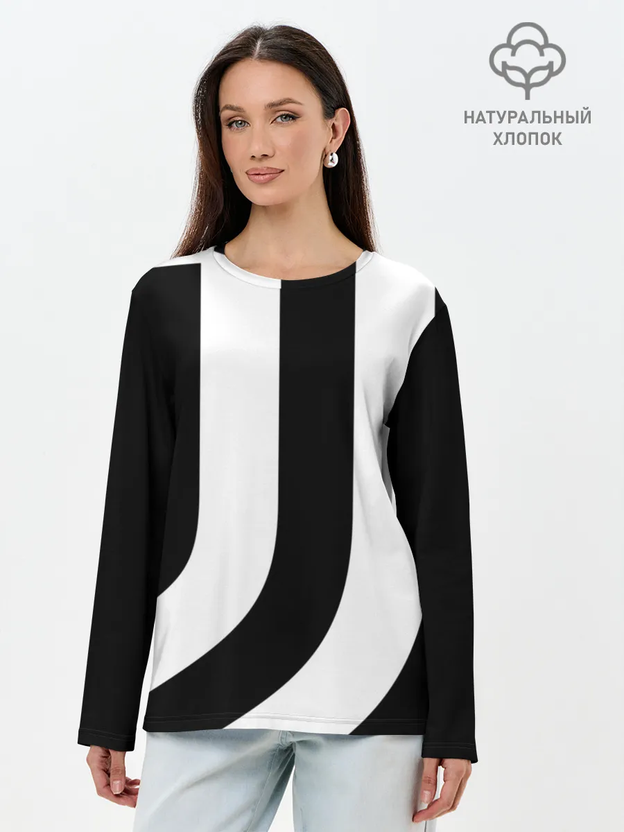 Лонгслив женский. Хлопок / Juventus | J