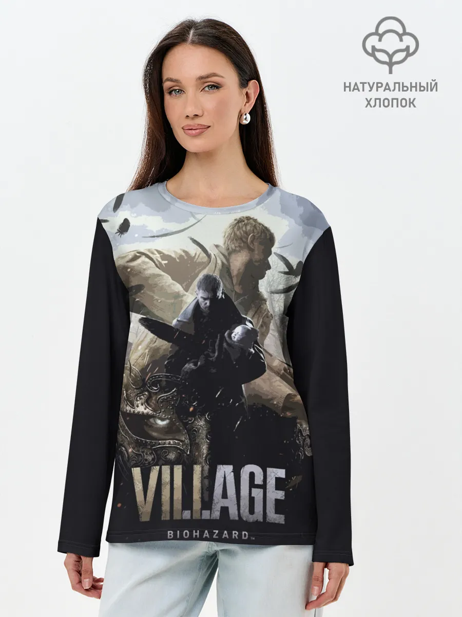 Лонгслив женский. Хлопок / Resident Evil: Village
