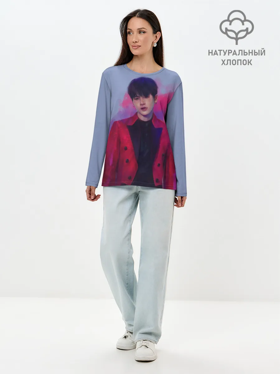 Лонгслив женский. Хлопок / Kim Seokjin