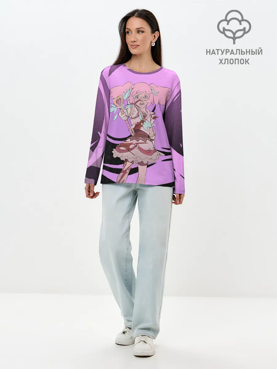 Лонгслив женский. Хлопок / Sweat Mamika